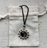 Black Onyx Flower necklace