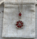 Carnelian Sun necklace