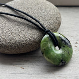 Natural Chrysoprase Sterling Silver Necklace - Minimalist Green Gemstone Pendant
