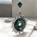 Large Malachite Sun pendant