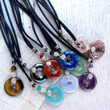 Small Spiral Rock pendants