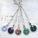 Small Spiral Rock pendants