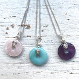 Small Spiral Rock pendants