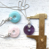 Small Spiral Rock pendants