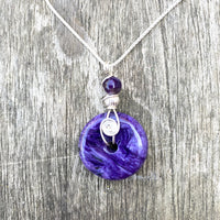 Charoite pendant