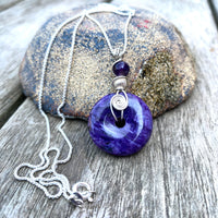 Charoite pendant