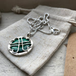 Malachite heart necklace