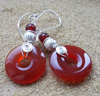 selection of Spiral rock earrings