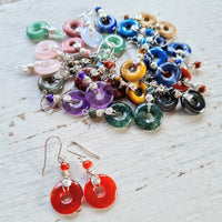 selection of Spiral rock earrings