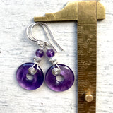 Simple spiral rock earrings