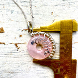 Small Silver wire wrapped necklaces