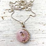 Rose Quartz Lyra necklace