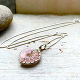 Rose Quartz Lyra necklace