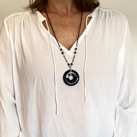 Black Onyx Statement necklace