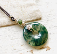 Selction of spiral rock pendants