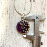 Small Silver wire wrapped necklaces