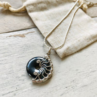 Small Silver wire wrapped necklaces