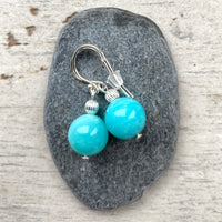 Amazonite drop earrings