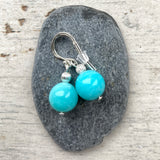Amazonite drop earrings