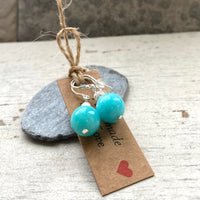 Amazonite drop earrings
