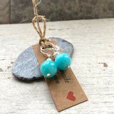 Amazonite drop earrings