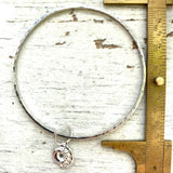 Forged sterling Silver bangles