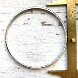 Forged sterling Silver bangles