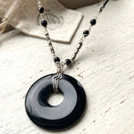 Black Onyx Statement necklace