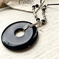 Black Onyx Statement necklace