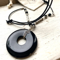 Black Onyx Statement necklace