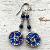 Lapis Lazuli earring and necklace set