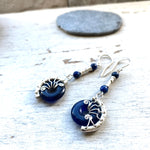 Sodolite Lyra earrings