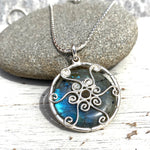 Labradorite Silver Venus necklace
