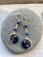 Sodolite dangly earrings