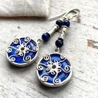 Lapis Lazuli earring and necklace set