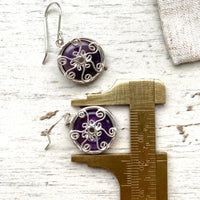 Amethyst Venus earrings