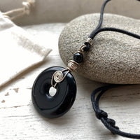 Selction of spiral rock pendants