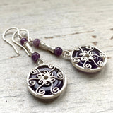 Amethyst Venus earrings