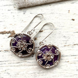 Amethyst Venus earrings