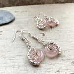 Rose Quartz Lyra earrings
