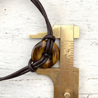 Selection of Leather adjustable Gemstone bracelets