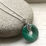 20mm Malachite Pi necklace