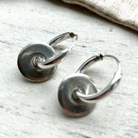 Sterling silver hoop earrings