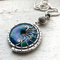 One of a kind rare Azurite Malachite Pendant