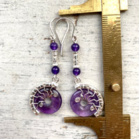 Amethyst Lyra Earrings