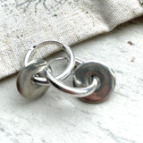 Sterling silver hoop earrings