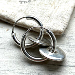 Sterling silver hoop earrings