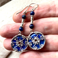 Lapis Lazuli earring and necklace set