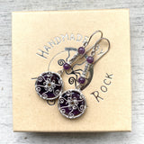 Amethyst Venus earrings