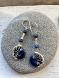 Sodolite Lyra earrings